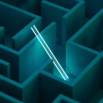 Maze, illuminated ladder