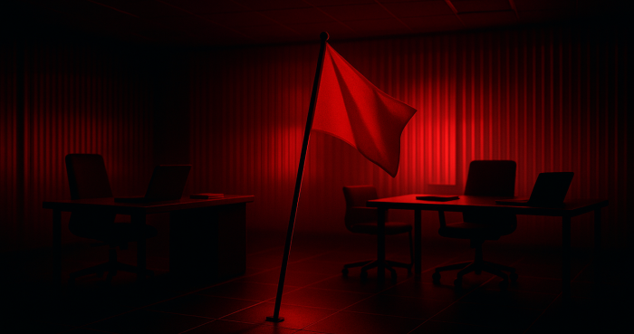 Red Flag in an office setting