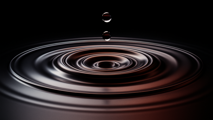 Water droplet symbolizing impact and change