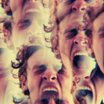 Man screaming into void